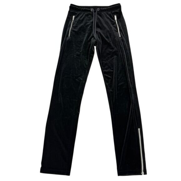 RAG & BONE Velvet Sweatpants Track Pant Black Sz XXS Black - Picture 3 of 8